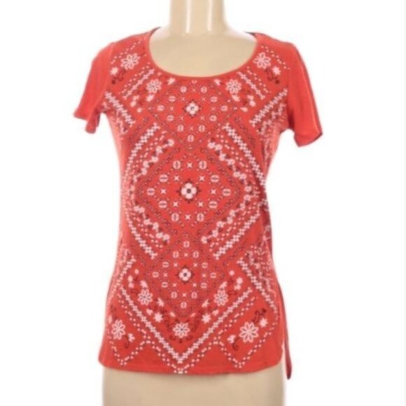 Madison & Berkeley Short Sleeve T-Shirt Orange M - Picture 1 of 4